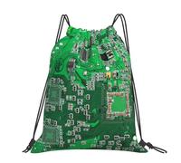 Hnnkloy Green Circuit Board, Drawstring Backpack Unisex Sport Gym Bag Casual Daypack Drawstring Sackpack