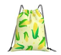 Hnnkloy Green Delicious Corn, Drawstring Backpack Unisex Sport Gym Bag Casual Daypack Drawstring Sackpack