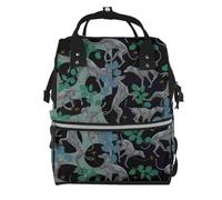Hnnkloy Greyhound Dog, Large Capacity Mummy Backpack Diaper Bag Travel Backpack for Outdoor
