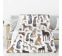 Hnnkloy Greyhounds Wippets And Lurcher Dogs,Throw Blanket Warm Flannel Plush Soft Sofa Blanket As Bed Cover/Bed Sheets,60"x50"