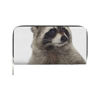 Hnnkloy Hairy Raccoon, PU Leather Wallets Large Capacity Clutch Wallet for Men Women