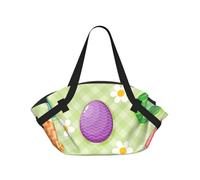 Hnnkloy Happy Easter Colorful Easter Eggs,Portable Camping Mat Multifunctional Foldable Picnic Blanket As Camping Tote Bag For Traveling
