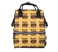 Hnnkloy Happy Hippo, Large Capacity Mummy Backpack Diaper Bag Travel Backpack for Outdoor