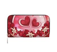Hnnkloy Happy Valentine's Day, PU Leather Wallets Large Capacity Clutch Wallet for Men Women