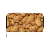 Hnnkloy Have A Potato Painting Effect, PU Leather Wallets Large Capacity Clutch Wallet for Men Women