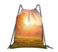 Hnnkloy Horse At Dusk, Drawstring Backpack Unisex Sport Gym Bag Casual Daypack Drawstring Sackpack