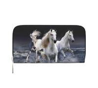 Hnnkloy Horse, PU Leather Wallets Large Capacity Clutch Wallet for Men Women