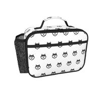 Hnnkloy Husky Head Dog, Portable Lunch Bag Durable Lunch Box Insulated Tote Bag Reusable Cooler Bag