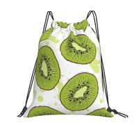 Hnnkloy Kiwi Fruit, Drawstring Backpack Unisex Sport Gym Bag Casual Daypack Drawstring Sackpack
