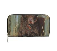 Hnnkloy Labrador Dog Lab Chocolate, PU Leather Wallets Large Capacity Clutch Wallet for Men Women