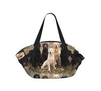 Hnnkloy Labrador Retrievers Dogs Black Golden White Brown,Portable Camping Mat Multifunctional Foldable Picnic Blanket As Camping Tote Bag For Traveling