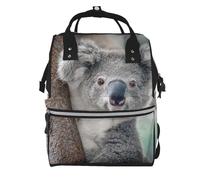 Hnnkloy Laid-Back Koala, Large Capacity Mummy Backpack Diaper Bag Travel Backpack for Outdoor