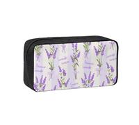 Hnnkloy Lavender Season Aroma Charming, Big Capacity Pencil Case Portable Pen Pouch Stationery Bag for School Office
