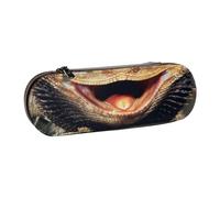 Hnnkloy Leather Pencil Case Organizer for Stationery Storage,Bearded Dragon Lizards