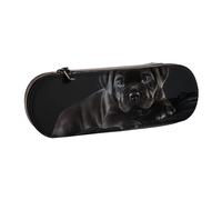 Hnnkloy Leather Pencil Case Organizer for Stationery Storage,Cane Corso Pets Puppy Black Cane Corso