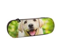 Hnnkloy Leather Pencil Case Organizer for Stationery Storage,Labrador Retriever Puppy Dog