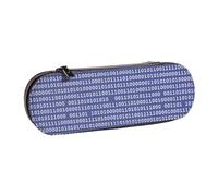 Hnnkloy Leather Pencil Case Organizer for Stationery Storage,Programmer Binary Computer Code Purple