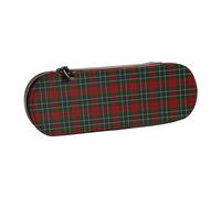 Hnnkloy Leather Pencil Case Organizer for Stationery Storage,Scottish Tartan