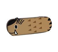 Hnnkloy Leather Pencil Case Organizer for Stationery Storage,Wild Boar Animation