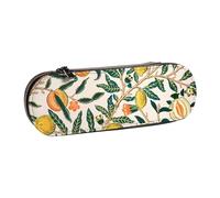 Hnnkloy Leather Pencil Case Organizer for Stationery Storage,William Morris Fruit Pomegranate White Ornament