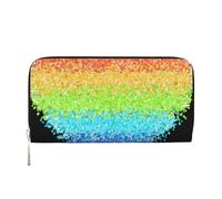 Hnnkloy LGBT Gilter Rainbow Gay, PU Leather Wallets Large Capacity Clutch Wallet for Men Women