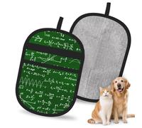 Hnnkloy Math Equations Formulas, 2 Pack Pet Hair Removal Gloves For Bed,Carpet,Clothes,Sofa,Static Grooming Glove For Dogs & Cats