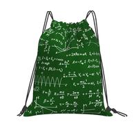 Hnnkloy Math Equations Formulas, Drawstring Backpack Unisex Sport Gym Bag Casual Daypack Drawstring Sackpack