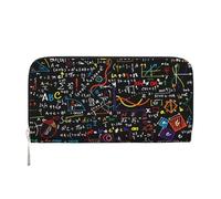 Hnnkloy Math Formula, PU Leather Wallets Large Capacity Clutch Wallet for Men Women