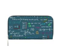 Hnnkloy Mathematical Formula Printed, PU Leather Wallets Large Capacity Clutch Wallet for Men Women