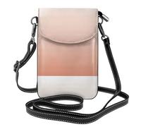 Hnnkloy Minimalist Chic Pastel Dusty Rose Ombre Blush Pink, Cell Phone Purses For Women, Small Crossbody Bags - PU Leather Cellphone Wallet With Credit Card Slots