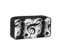 Hnnkloy Music Notes, Big Capacity Pencil Case Portable Pen Pouch Stationery Bag for School Office