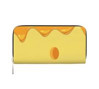 Hnnkloy Pasta Cheese Food Pattern, PU Leather Wallets Large Capacity Clutch Wallet for Men Women
