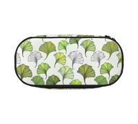 Hnnkloy Pen Bag Large Capacity Pencil Case 22cm Durable Storage,Floral with Ginkgo Leaves