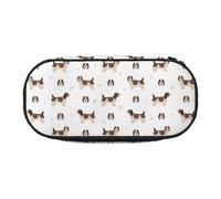Hnnkloy Pen Bag Large Capacity Pencil Case 22cm Durable Storage,Petit Basset Griffon Vendeen