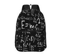 Hnnkloy Physics Formula Law E=Mc2, 17 Inch Backpack With Pockets Casual Daypack Water Resistant School Bag