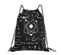 Hnnkloy Physics Print Printed, Drawstring Backpack Unisex Sport Gym Bag Casual Daypack Drawstring Sackpack