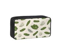 Hnnkloy Pickles Or Pickled Cucumbers, Big Capacity Pencil Case Portable Pen Pouch Stationery Bag for School Office