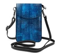 Hnnkloy Programmer Binary Code Blue, Cell Phone Purses For Women, Small Crossbody Bags - PU Leather Cellphone Wallet With Credit Card Slots
