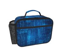 Hnnkloy Programmer Binary Code Blue, Portable Lunch Bag Durable Lunch Box Insulated Tote Bag Reusable Cooler Bag