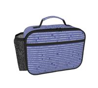 Hnnkloy Programmer Binary Computer Code Purple, Portable Lunch Bag Durable Lunch Box Insulated Tote Bag Reusable Cooler Bag