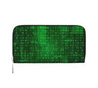 Hnnkloy Programmer Binary Data Coding, PU Leather Wallets Large Capacity Clutch Wallet for Men Women