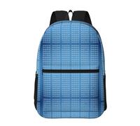 Hnnkloy Programmer Blue Binary Computer Code, 17 Inch Backpack With Pockets Casual Daypack Water Resistant School Bag