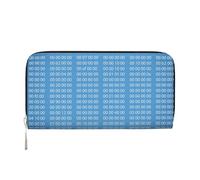 Hnnkloy Programmer Blue Binary Computer Code, PU Leather Wallets Large Capacity Clutch Wallet for Men Women