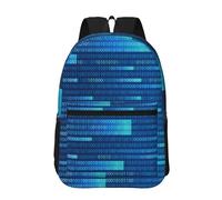 Hnnkloy Programmer Code Blue, 17 Inch Backpack With Pockets Casual Daypack Water Resistant School Bag