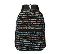 Hnnkloy Programmer Programming Code, 17 Inch Backpack With Pockets Casual Daypack Water Resistant School Bag