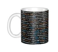 Hnnkloy Programmer Programming Code,Ceramic Mug Large Coffee Cup Suitable for Kitchen Restaurant Office Coffee Shop 330ml