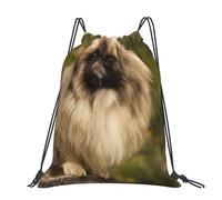 Hnnkloy Pug Dog Printed, Drawstring Backpack Unisex Sport Gym Bag Casual Daypack Drawstring Sackpack