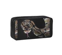 Hnnkloy Python Snake, Big Capacity Pencil Case Portable Pen Pouch Stationery Bag for School Office