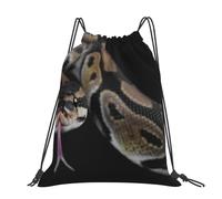 Hnnkloy Python Snake, Drawstring Backpack Unisex Sport Gym Bag Casual Daypack Drawstring Sackpack