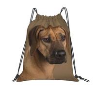Hnnkloy Rhodesian Ridgeback, Drawstring Backpack Unisex Sport Gym Bag Casual Daypack Drawstring Sackpack